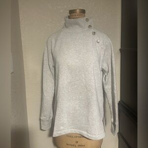 J. Crew Light Gray Knit Sweatshirt